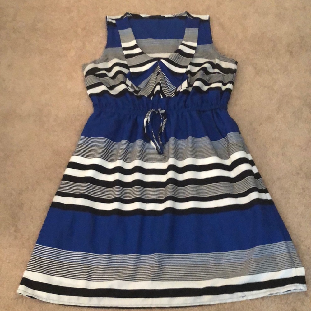 Stripped work dress